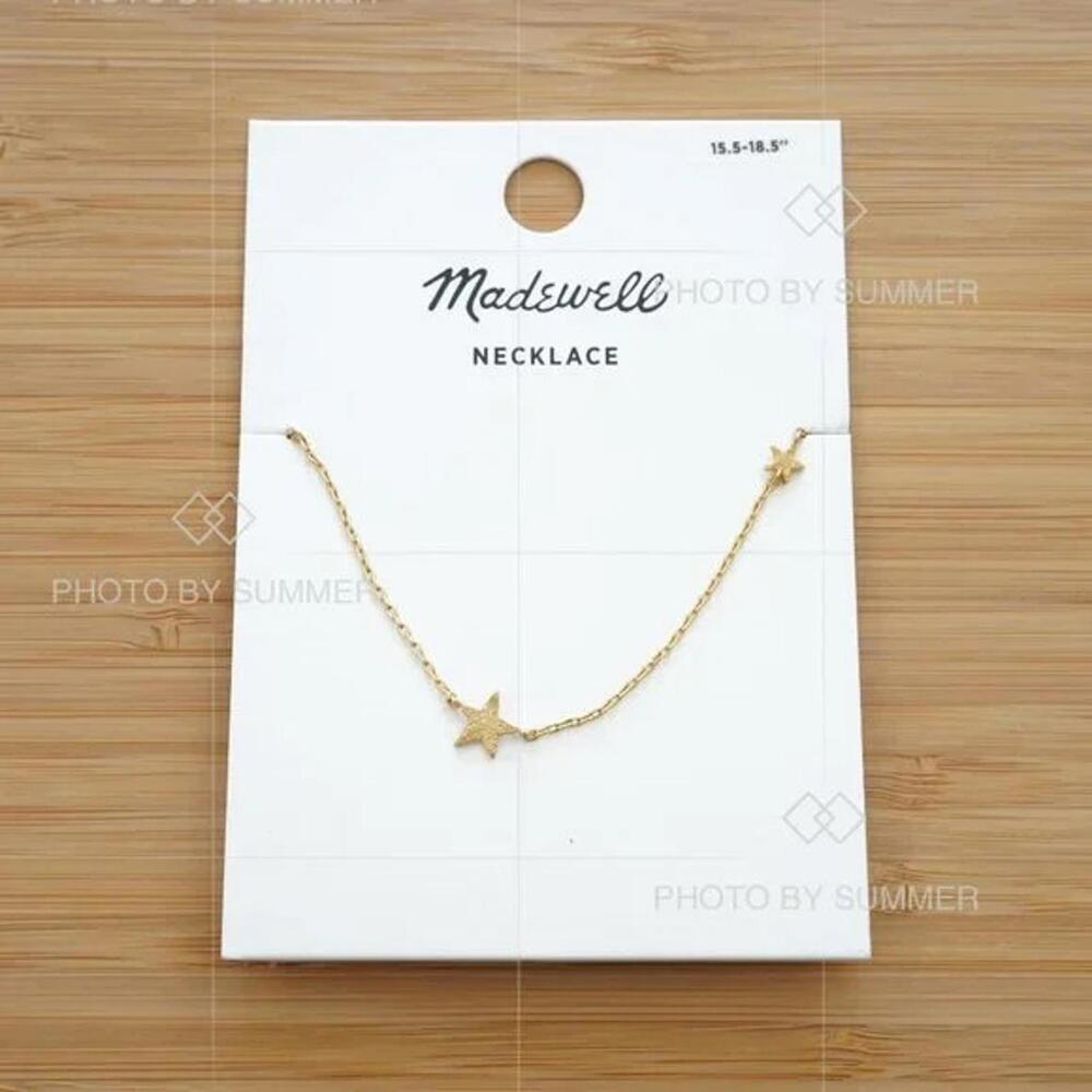 Madewell Shimmer Star Station Necklace - Picture 2 of 4